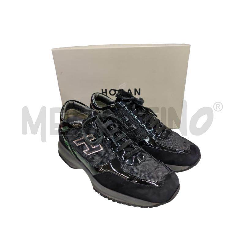 SCARPE DONNA HOGAN NERE INTERACTIVE PROFILO ARGENTO | Mercatino dell'Usato Leini' 1