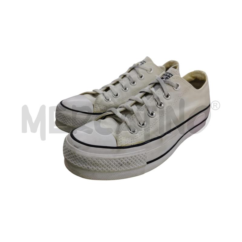 SCARPE DONNA  CONVERSE BIANCHE PLATFORM | Mercatino dell'Usato Leini' 1