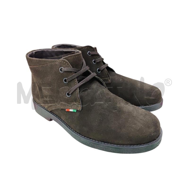 SCARPE UOMO  POLACCHINO MARRONE SCAMOSCIATE | Mercatino dell'Usato Leini' 2