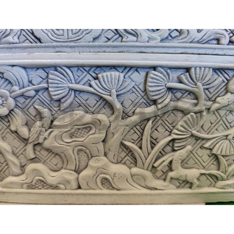 SCATOLA IN LEGNO BIANCO INTERSIATA CINESE 35X15X12 | Mercatino dell'Usato Leini' 4
