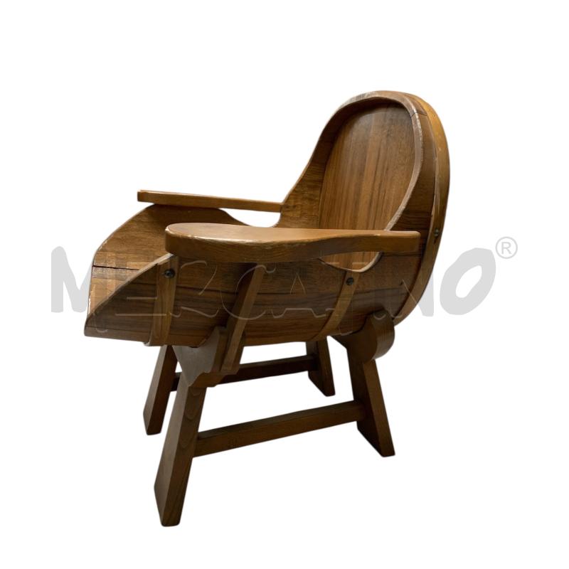 SEDIA BOTTE IN LEGNO | Mercatino dell'Usato Leini' 1