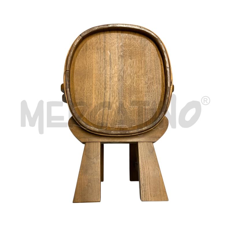 SEDIA BOTTE IN LEGNO | Mercatino dell'Usato Leini' 3