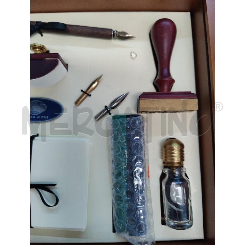 SET PER CALLIGRAFIA PENNINI INCHIOSTRO E UN TIMBRO | Mercatino dell'Usato Leini' 2