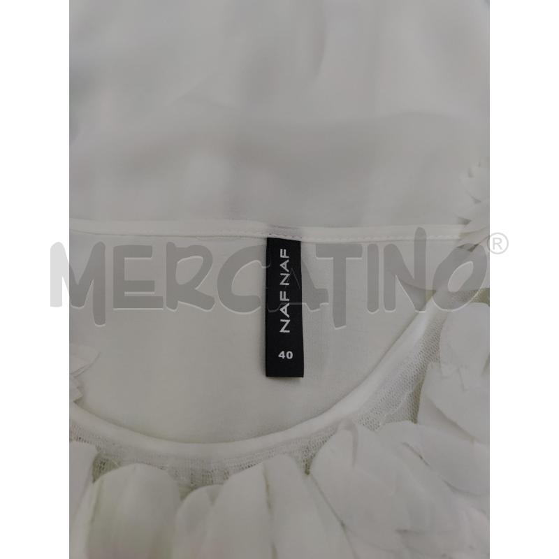SMANICATO DONNA BIANCO NAF NAF | Mercatino dell'Usato Leini' 2