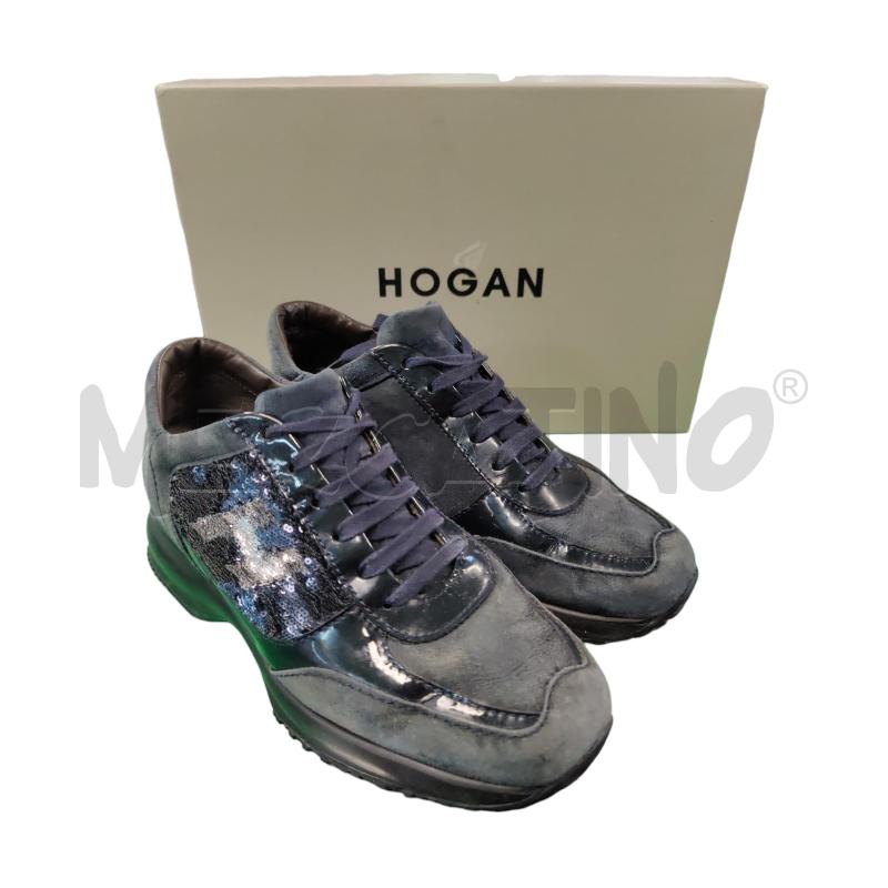 SNEAKERS DONNA HOGAN INTERACTIVE BLU | Mercatino dell'Usato Leini' 1
