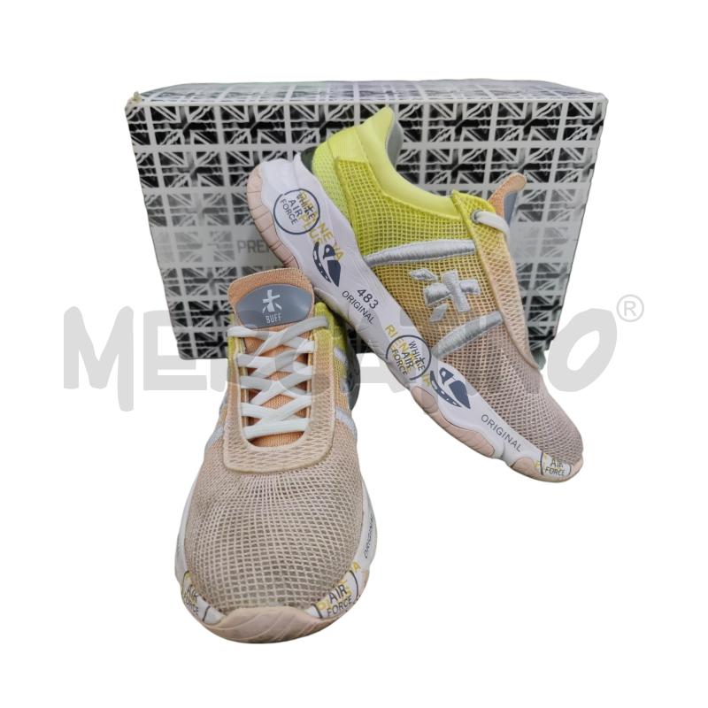 SNEAKERS DONNA PREMIATA TELA ARANCIO  E GIALLA | Mercatino dell'Usato Leini' 1
