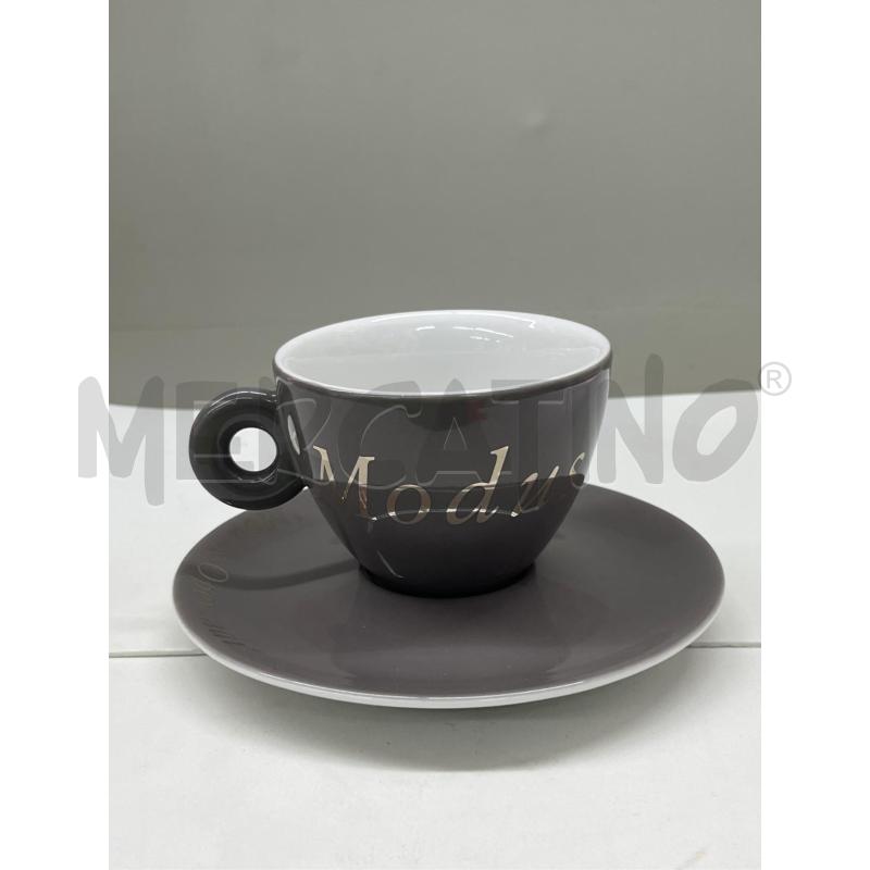 TAZZA VINTAGE ILLY ART COLLECTION MODUS OPERANDI GREYWHITE COFFEE CUP AND SAUCER MADE IN GERMANY BY  | Mercatino dell'Usato Leini' 1