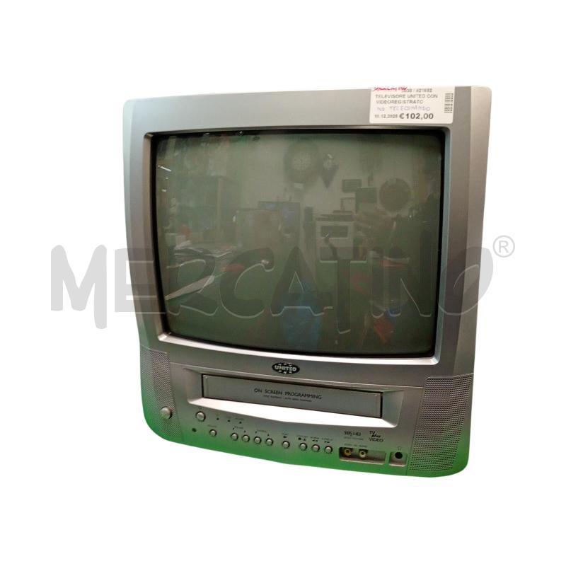 TELEVISORE UNITED CON VIDEOREGISTRATORE NO TELECOMANDO  | Mercatino dell'Usato Leini' 1