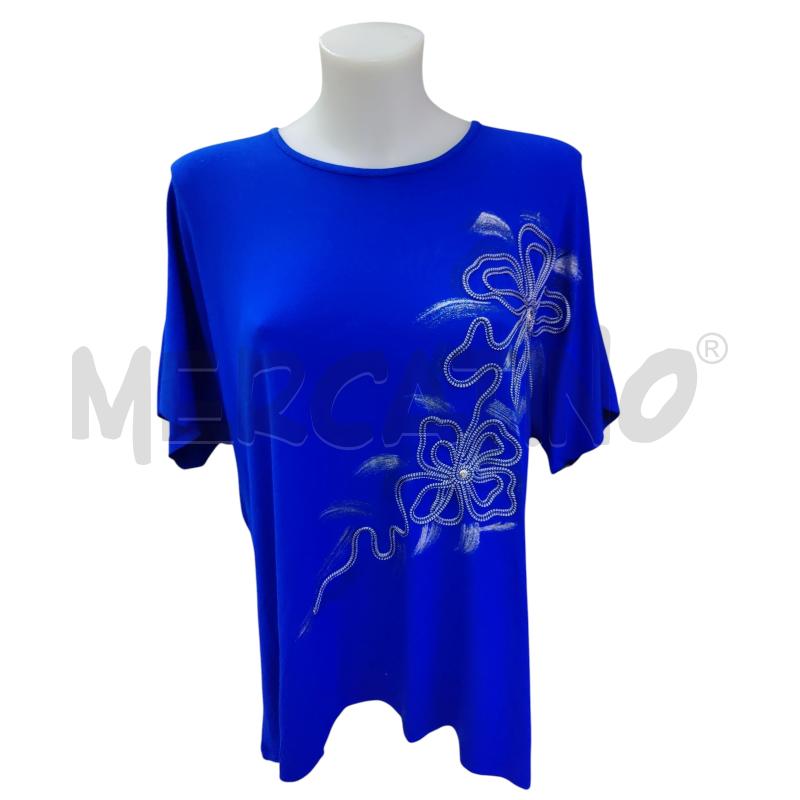 T SHIRT DONNA CARLA FERRONI BLU | Mercatino dell'Usato Leini' 1