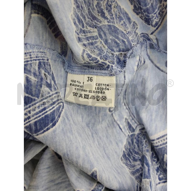 T SHIRT DONNA HERMES 100% COTONE AZZURRA | Mercatino dell'Usato Leini' 3