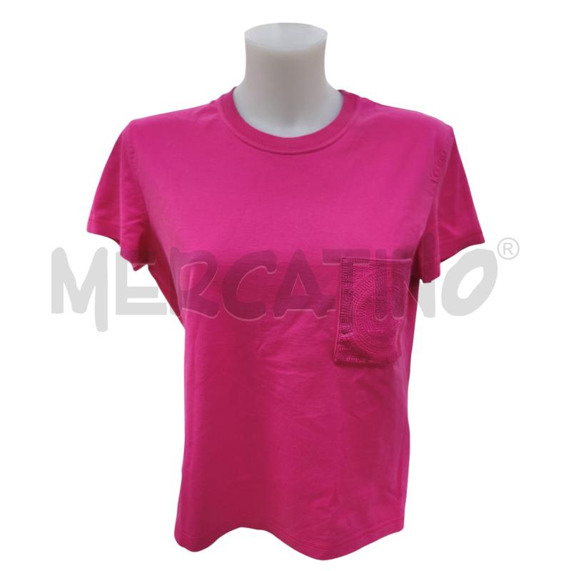 T SHIRT DONNA HERMES 100% COTONE FUXIA | Mercatino dell'Usato Leini' 1
