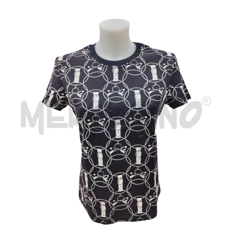 T SHIRT DONNA HERMES 100% COTONE NERA | Mercatino dell'Usato Leini' 1