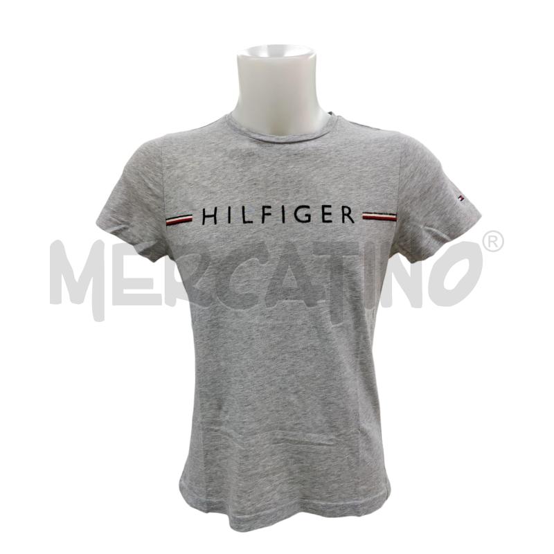 T SHIRT UOMO TOMMY HILFIGER GRIGIA | Mercatino dell'Usato Leini' 1