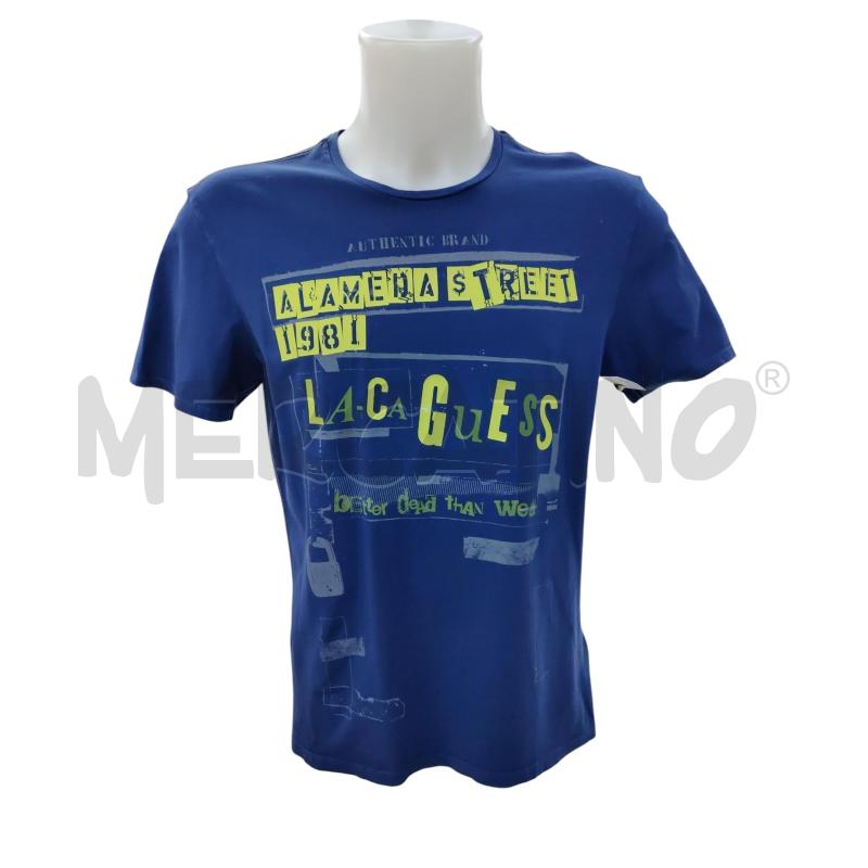 T SHIRT UOMO  GUESS BLU | Mercatino dell'Usato Leini' 1