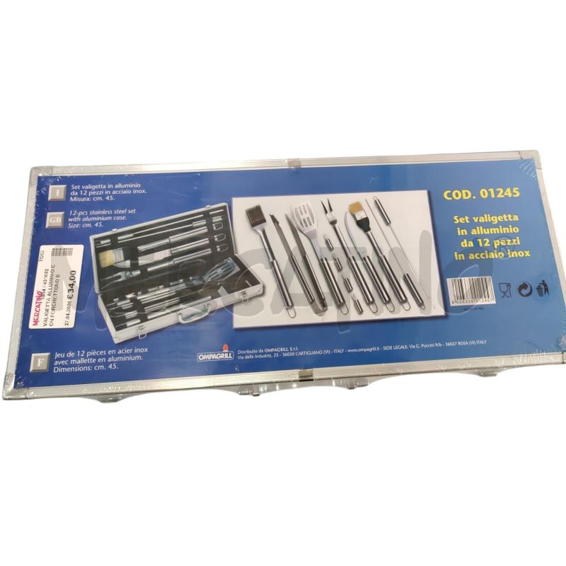 VALIGETTA ALLUMINIO CON FORCHETTONO BARBECUE  | Mercatino dell'Usato Leini' 1