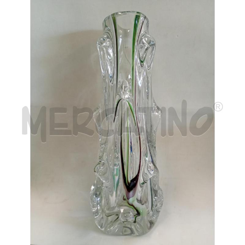 VASO ATTRIBUITO BAROVIER TRASPARENTE COSTOLATO GRANDI COSTOLATURE ANNI 60 | Mercatino dell'Usato Leini' 1
