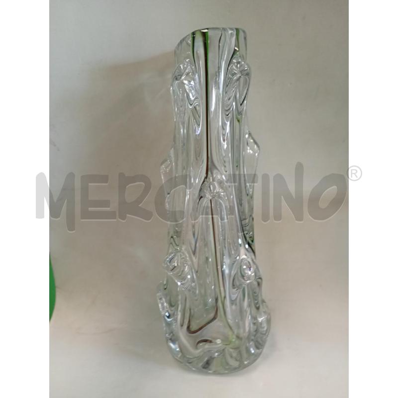 VASO ATTRIBUITO BAROVIER TRASPARENTE COSTOLATO GRANDI COSTOLATURE ANNI 60 | Mercatino dell'Usato Leini' 2