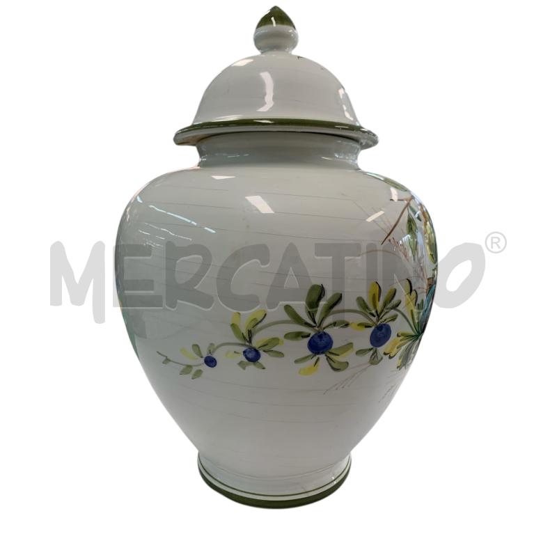 VASO BASSANO DIPINTO A MANO CON COPERCHIO  | Mercatino dell'Usato Leini' 2