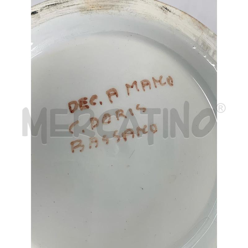 VASO BASSANO DIPINTO A MANO CON COPERCHIO  | Mercatino dell'Usato Leini' 3