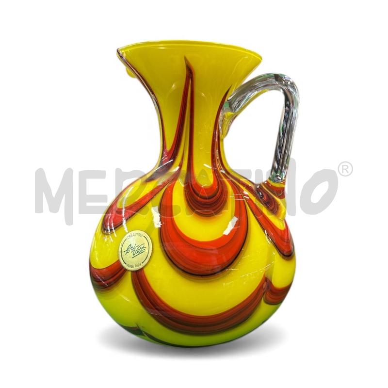 VASO GIALLO RIGHE  | Mercatino dell'Usato Leini' 3