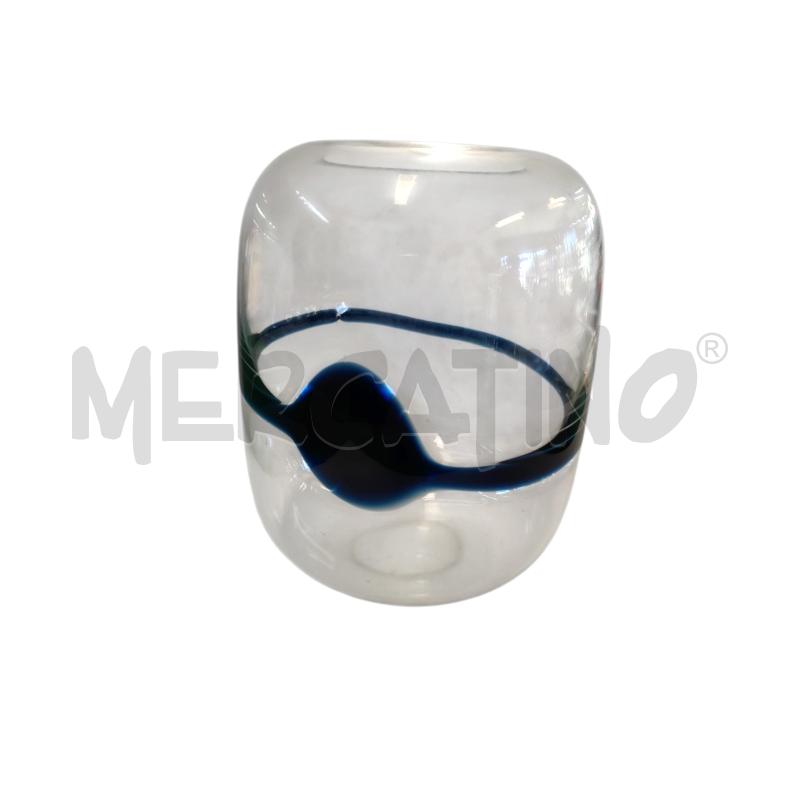 VASO IN VETRO TIMO SARPANEVA BLUES | Mercatino dell'Usato Leini' 1