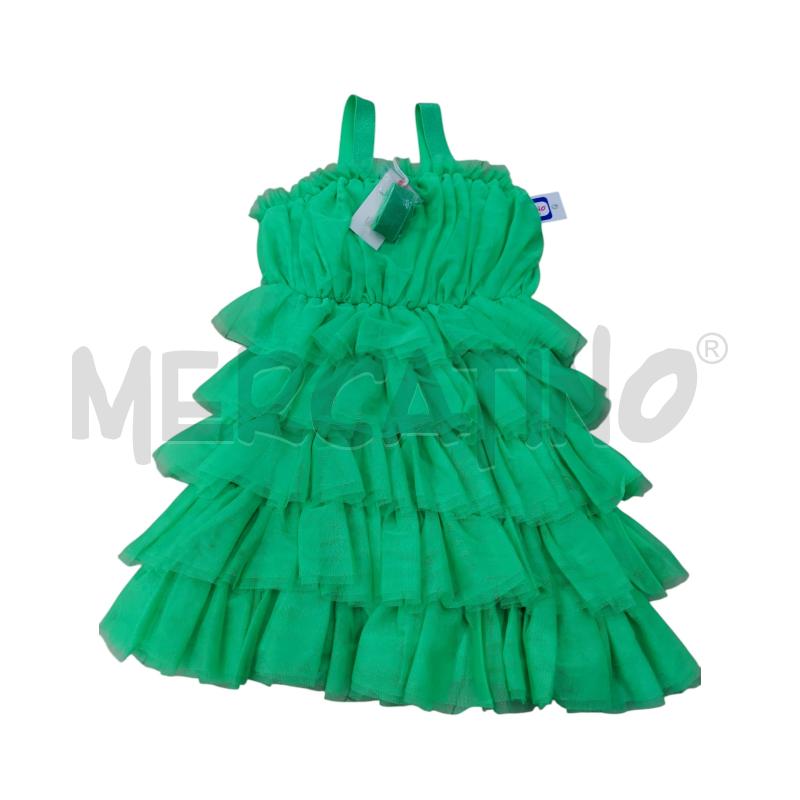VESTITO BAMBINA VERDE ORIGINAL  | Mercatino dell'Usato Leini' 1
