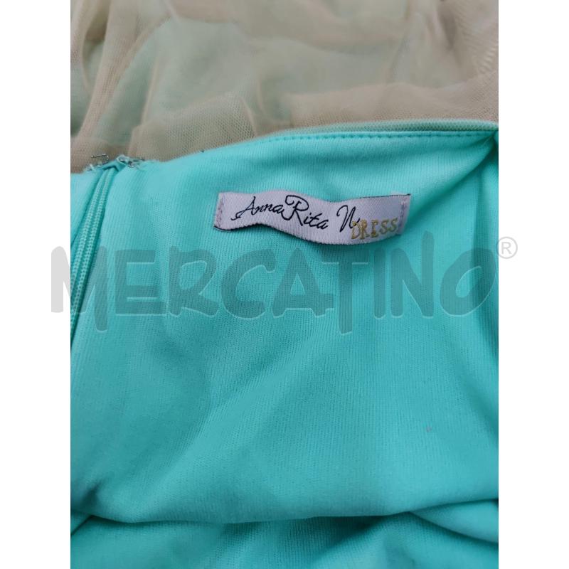 VESTITO DONNA ANNARITA N VERDE ACQUA | Mercatino dell'Usato Leini' 2