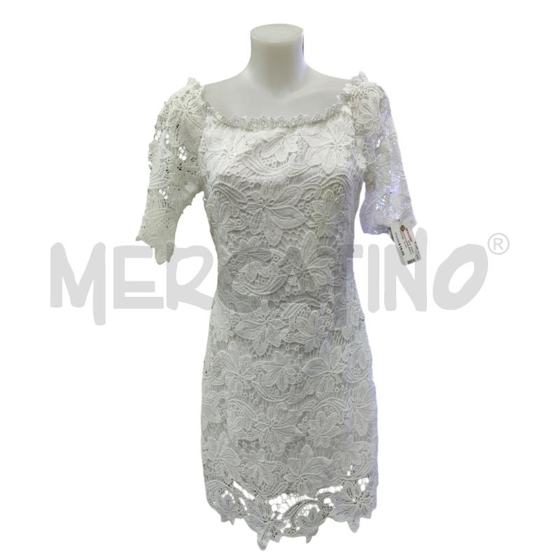 VESTITO DONNA BIANCO COTONE  | Mercatino dell'Usato Leini' 1