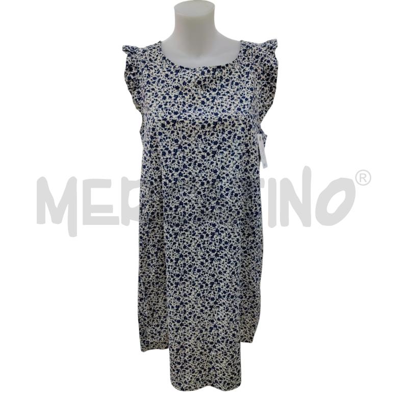 VESTITO DONNA BLU BIANCO FIORELLINI  | Mercatino dell'Usato Leini' 1