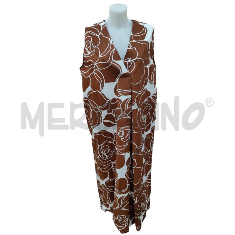 VESTITO DONNA CALLIOPE FANTASIA MARRONE 100% COTONE | Mercatino dell'Usato Leini' 1