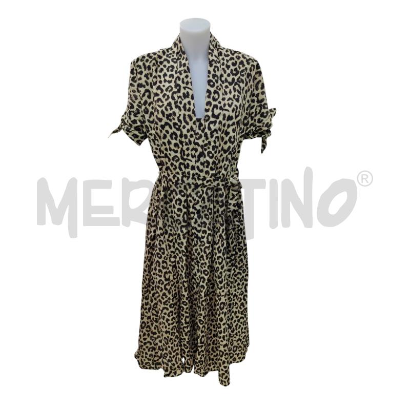 VESTITO DONNA CALLIOPE LEOPARDATO 100% COTONE | Mercatino dell'Usato Leini' 1