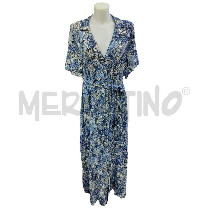 VESTITO DONNA FIORELLA RUBINO AZZURRO VISCOSA | Mercatino dell'Usato Leini' 1