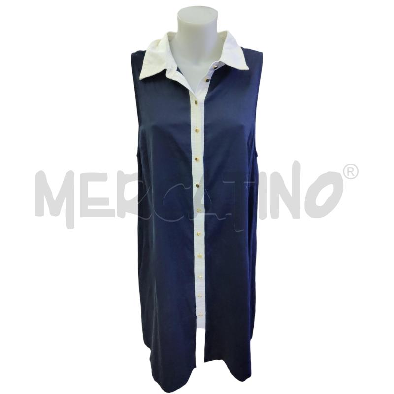 VESTITO DONNA H&M BLU BIANCO  | Mercatino dell'Usato Leini' 1