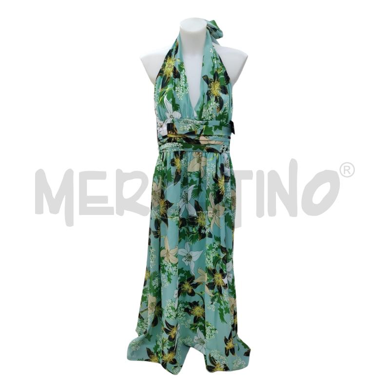 VESTITO DONNA KOCCA VERDE ACQUA FANTASIA FLOREALE | Mercatino dell'Usato Leini' 1