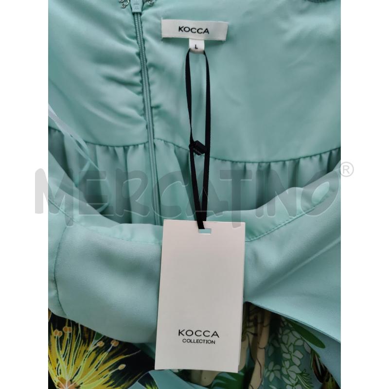 VESTITO DONNA KOCCA VERDE ACQUA FANTASIA FLOREALE | Mercatino dell'Usato Leini' 2