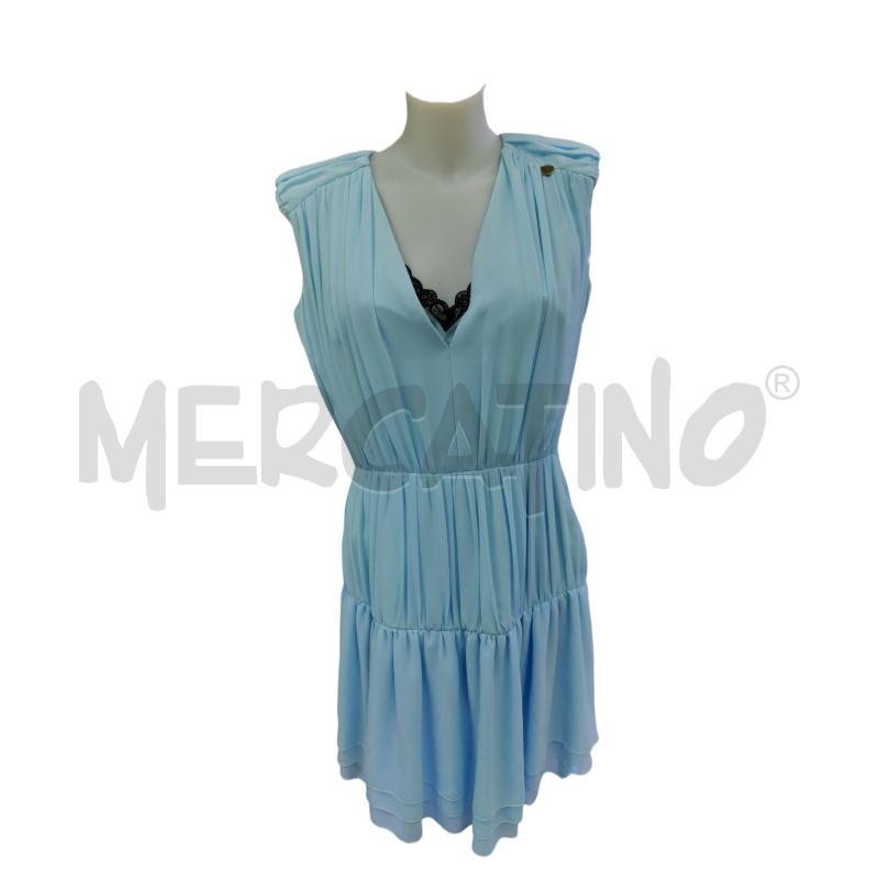 VESTITO DONNA MANGANO AZZURRO | Mercatino dell'Usato Leini' 1