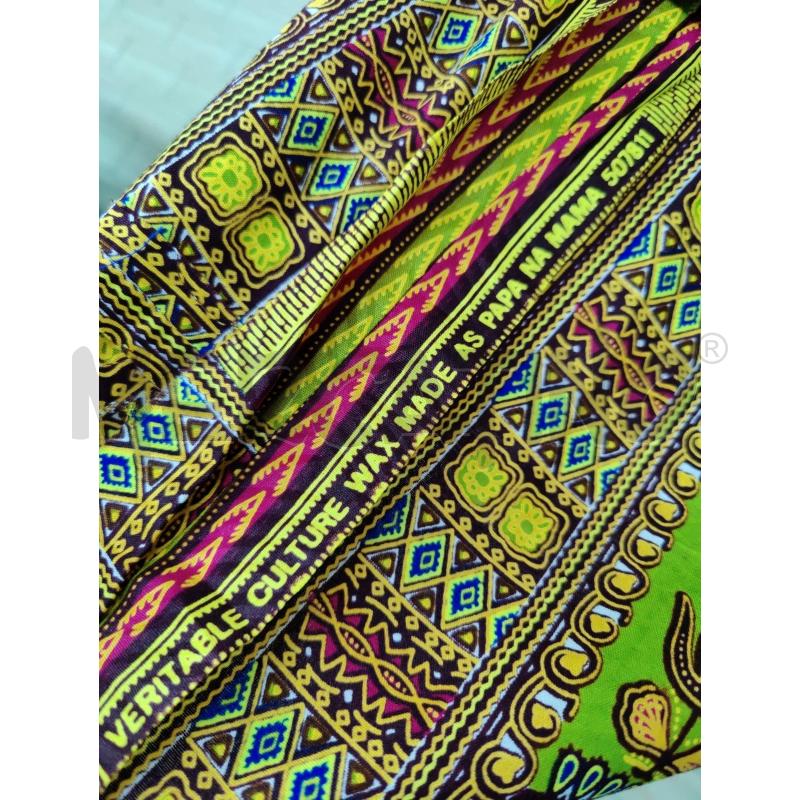 VESTITO DONNA MANIFATTURA AFRICANA FANTASIA SUL VERDE  | Mercatino dell'Usato Leini' 2