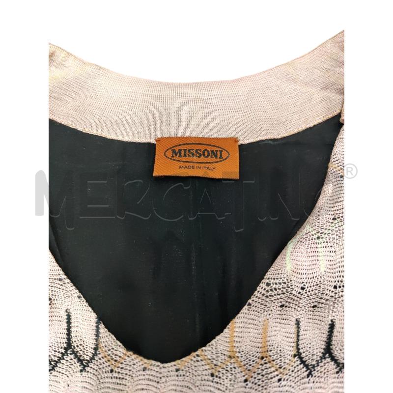 VESTITO DONNA MISSONI TRAMA IN FILO ROSA E NERO | Mercatino dell'Usato Leini' 2