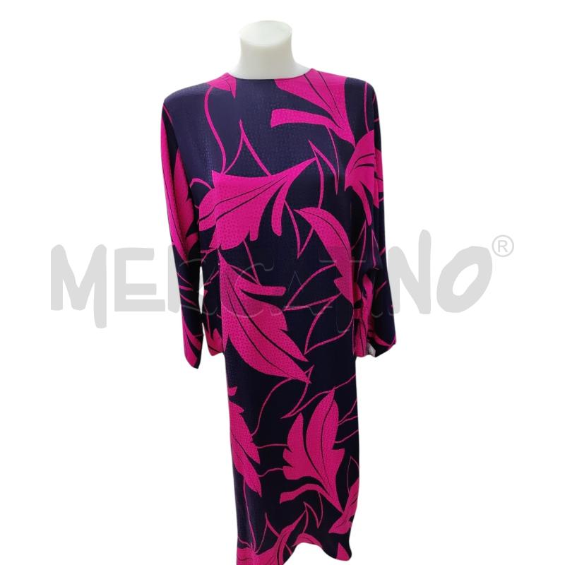 VESTITO DONNA PIERRE CARDIN FANTASIA VIOLA FUXIA | Mercatino dell'Usato Leini' 1