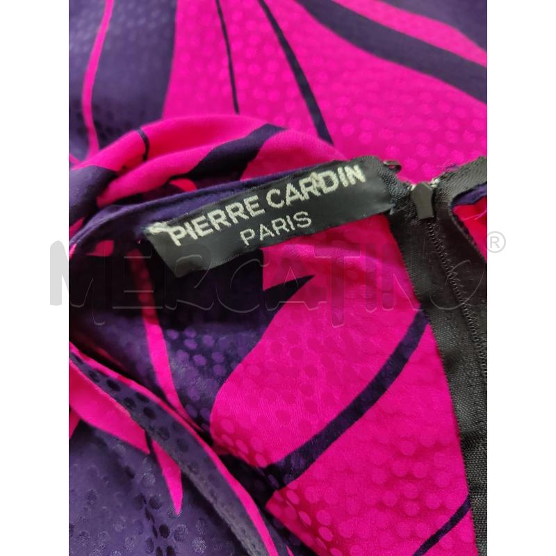 VESTITO DONNA PIERRE CARDIN FANTASIA VIOLA FUXIA | Mercatino dell'Usato Leini' 3