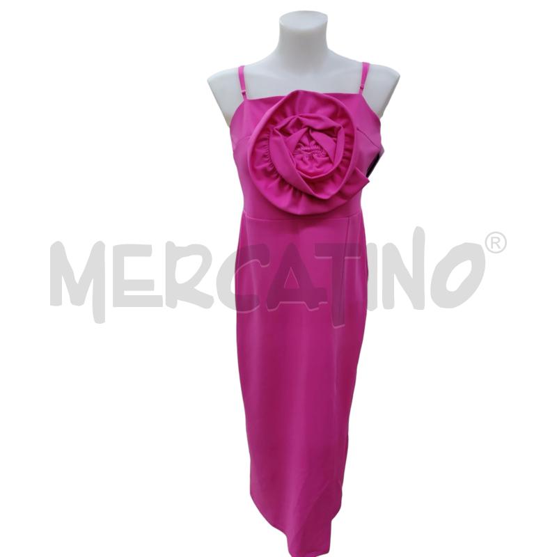 VESTITO DONNA ROSA CON LA ROSA | Mercatino dell'Usato Leini' 1