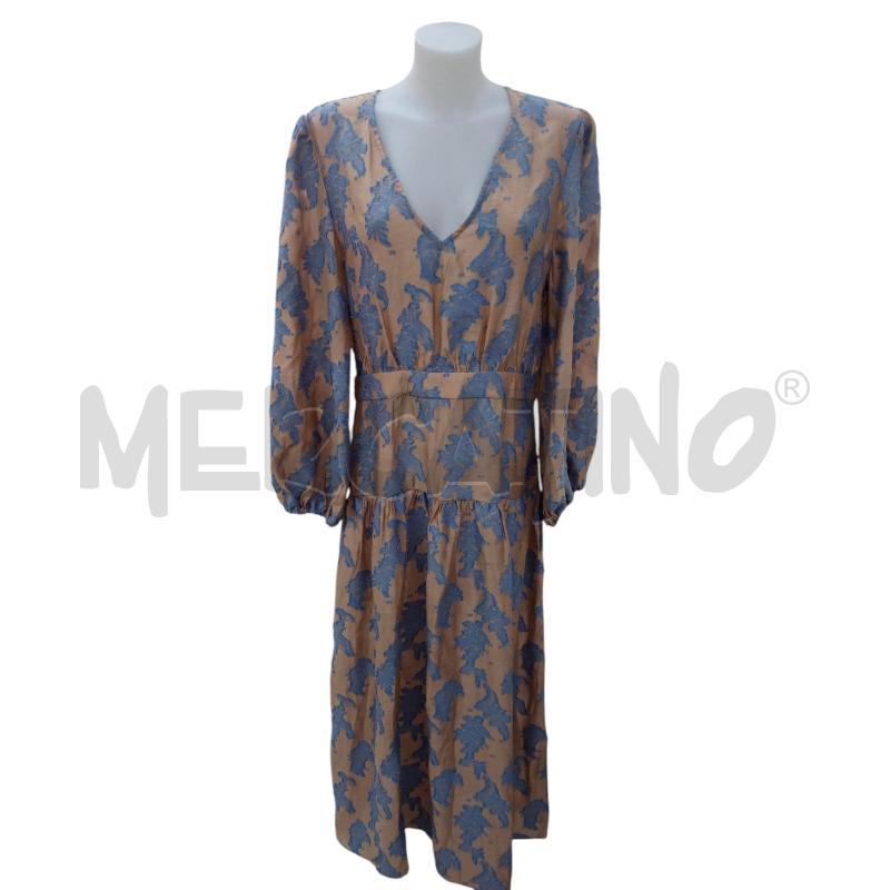 VESTITO DONNA TRAFFIC PEOPLE MARRONE AZZURRO | Mercatino dell'Usato Leini' 1
