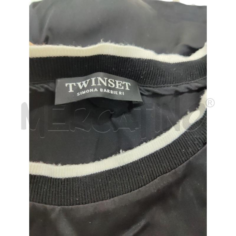 VESTITO DONNA TWINSET 94% SETA BIANCO NERO | Mercatino dell'Usato Leini' 2