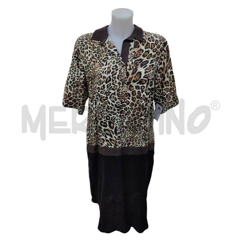 VESTITO DONNA VLT'S ANIMALIER 100%LINO | Mercatino dell'Usato Leini' 1
