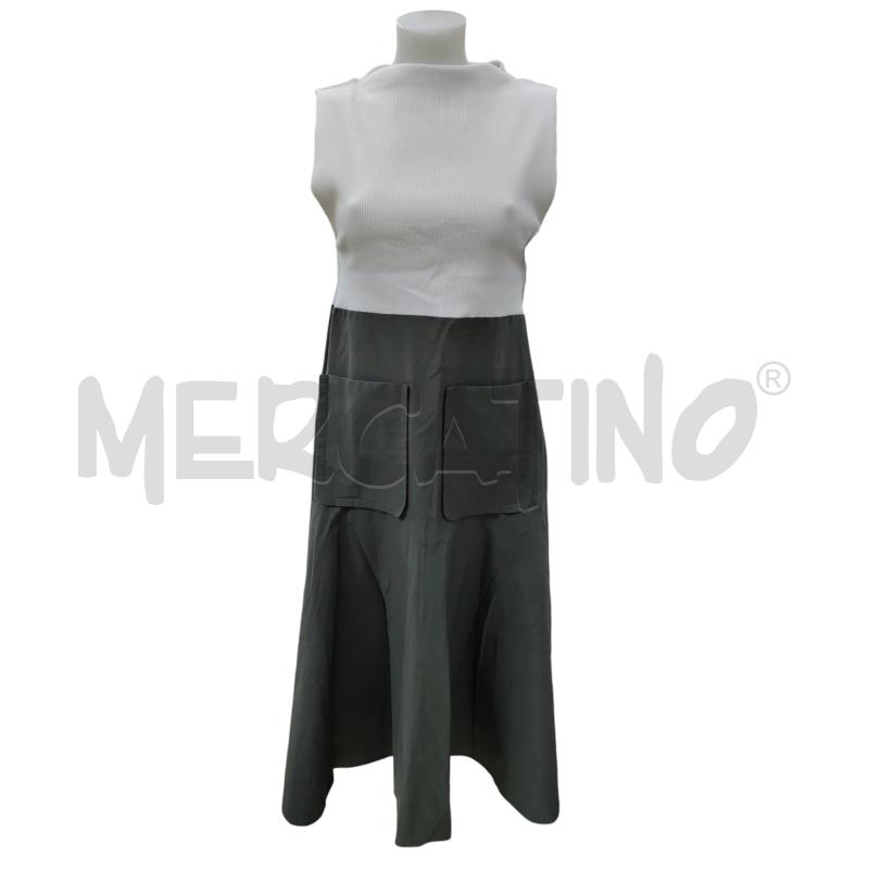 VESTITO DONNA ZARA BIANCO VERDE | Mercatino dell'Usato Leini' 1