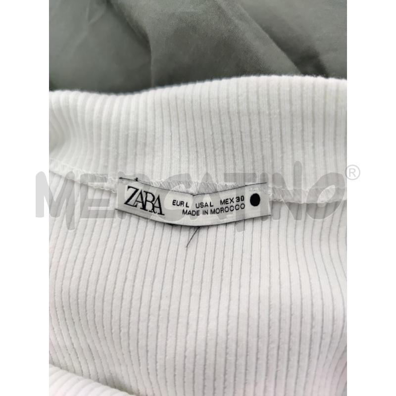 VESTITO DONNA ZARA BIANCO VERDE | Mercatino dell'Usato Leini' 2