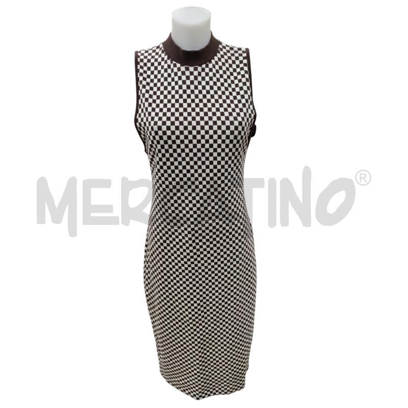 VESTITO DONNA ZARA SCACCHI MARRONE | Mercatino dell'Usato Leini' 1