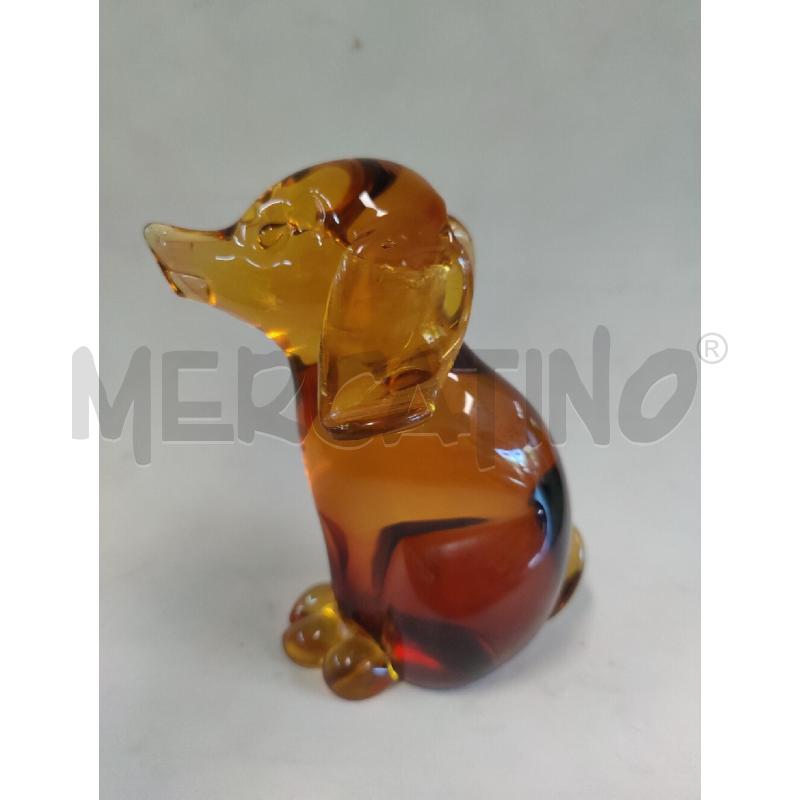 VETRO MURANO CAGNOLINO SOMMERSO COLOR AMBRA PAGLIESCO ATTRIBUITO SEGUSO | Mercatino dell'Usato Leini' 2