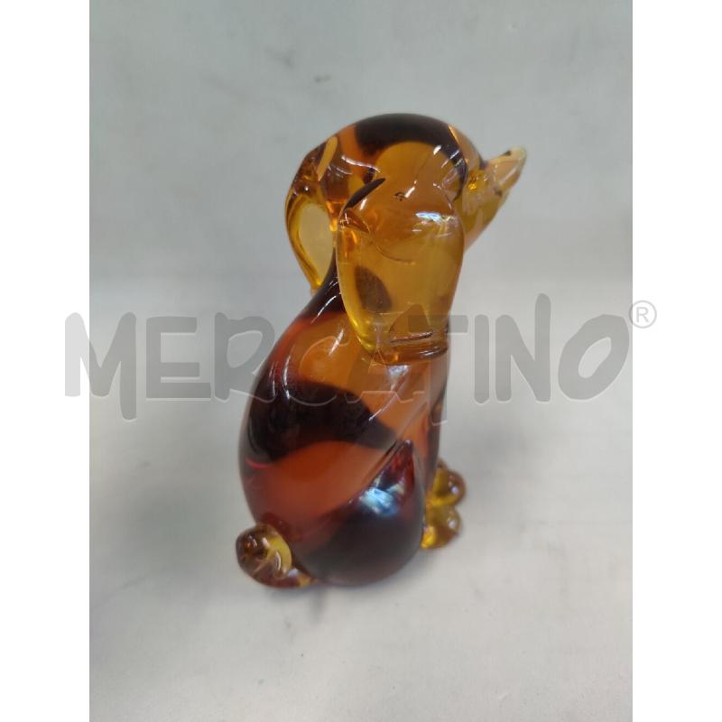 VETRO MURANO CAGNOLINO SOMMERSO COLOR AMBRA PAGLIESCO ATTRIBUITO SEGUSO | Mercatino dell'Usato Leini' 4