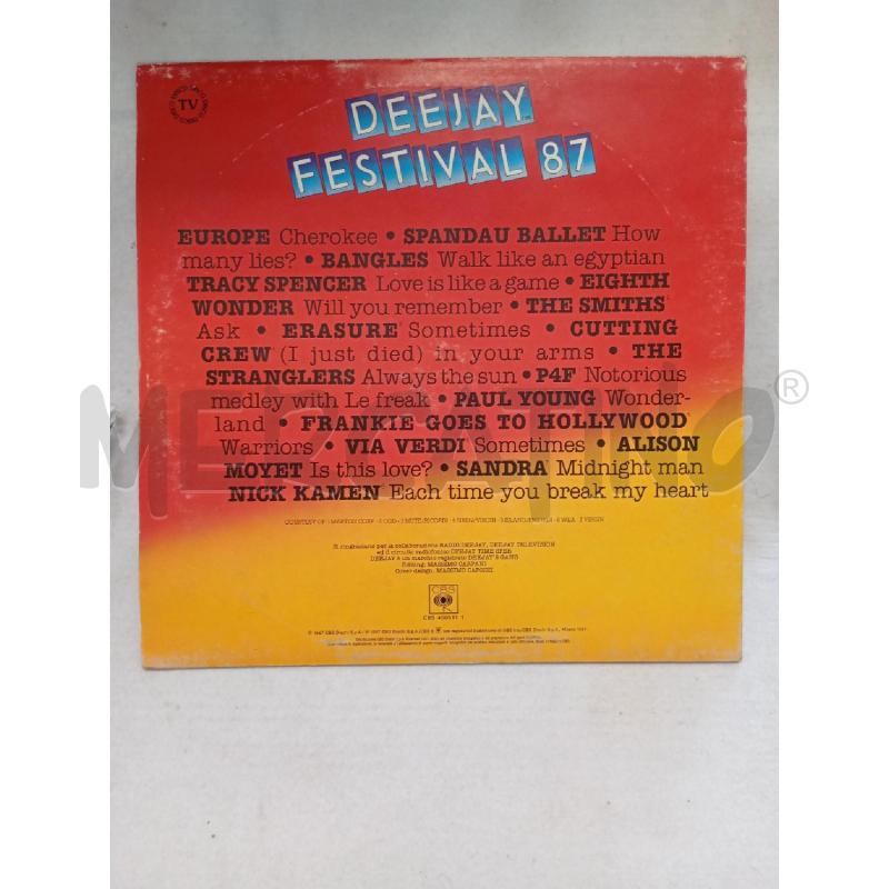 VINILE 33 GIRI DEEJAY FESTIVAL 87 | Mercatino dell'Usato Leini' 2